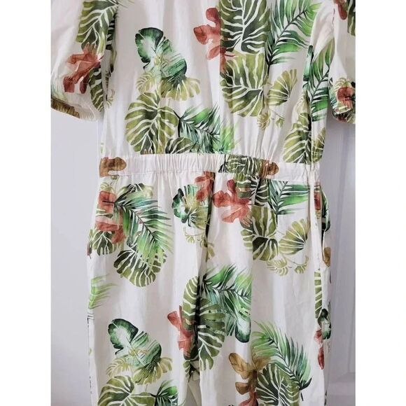 Lalipop design COTTON JUMPSUIT WITH PALM LEAF PRINT M - Picture 10 of 12